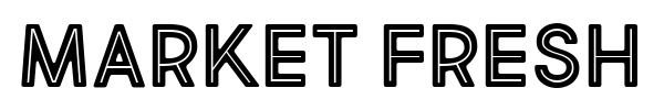 Market Fresh font preview